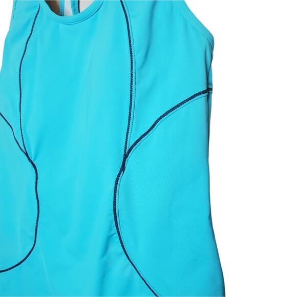 Athleta Energy Tank Top Built In Bra Teal Women's Size Small - Picture 5 of 16